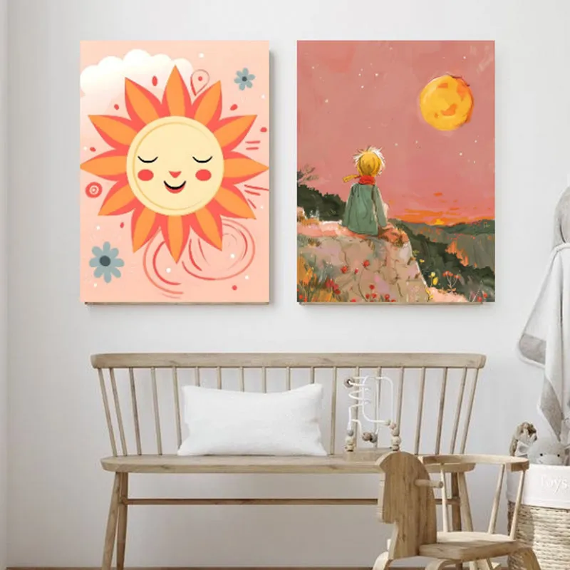 Sunny Days Wall Painting - Set Of Two media 3