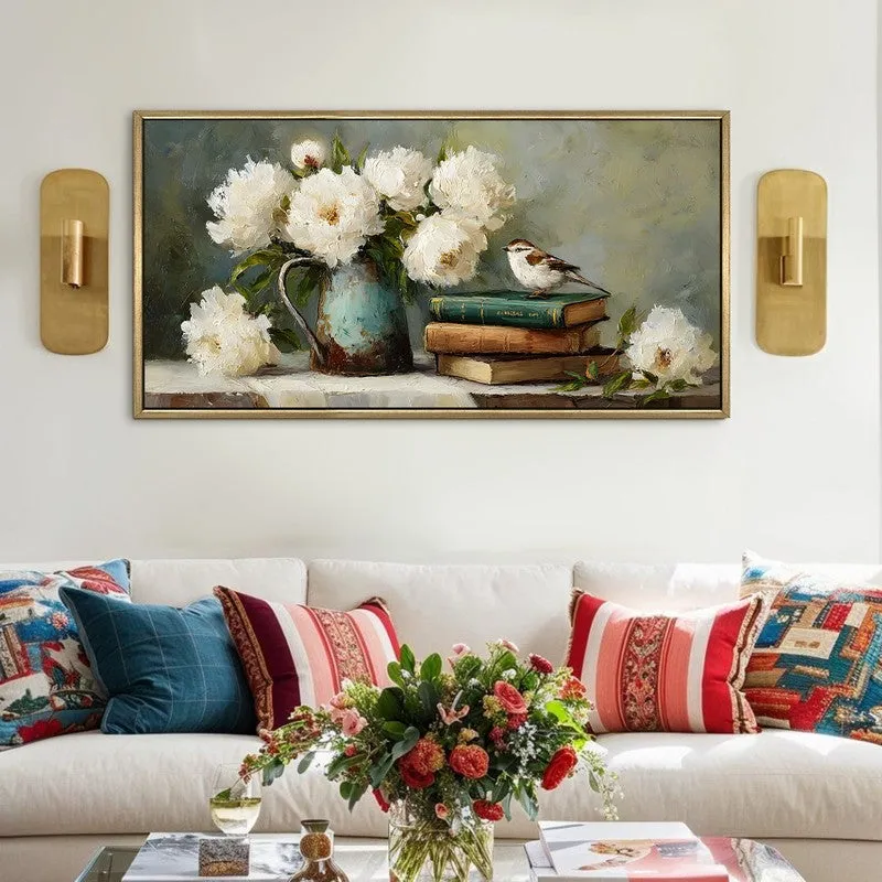 Calm-vibes Canvas Wall Painting With Frame media 1