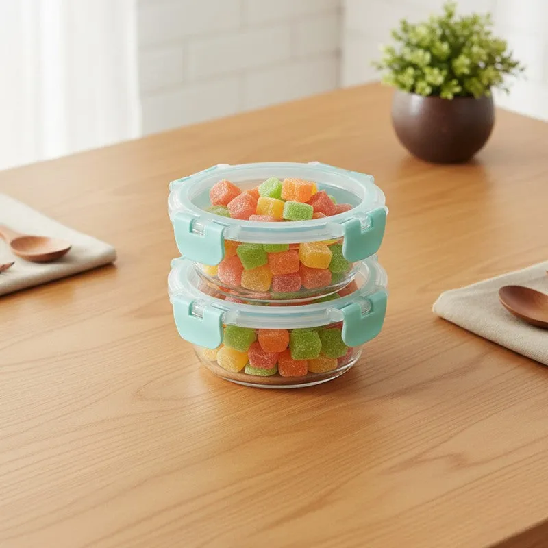 Grabix Leak Proof Glass Lunch Box (420 mL Each) - Set Of Two media 3
