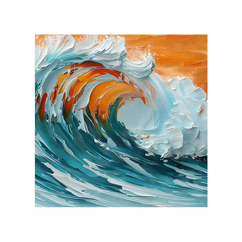 Ocean Waves Wall Painting media 5