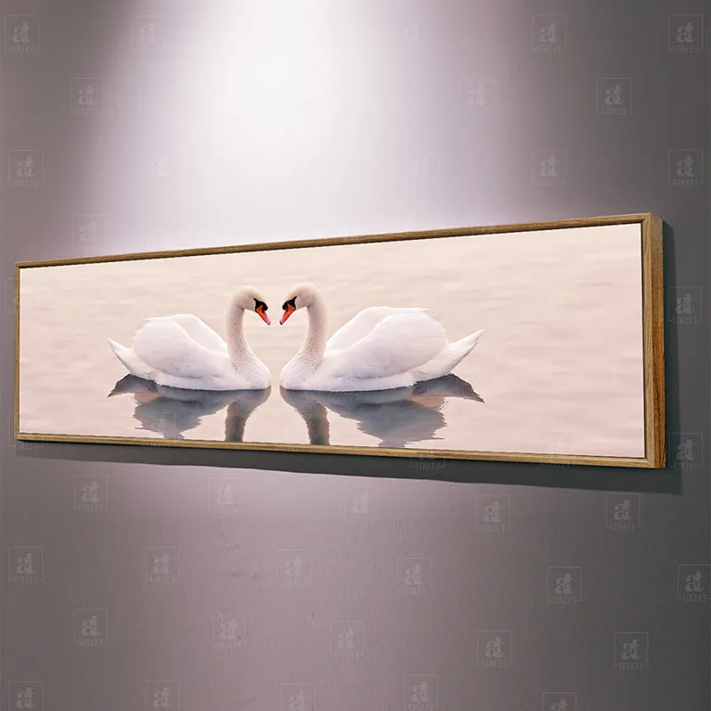Pair Of Swans Wall Art media 2