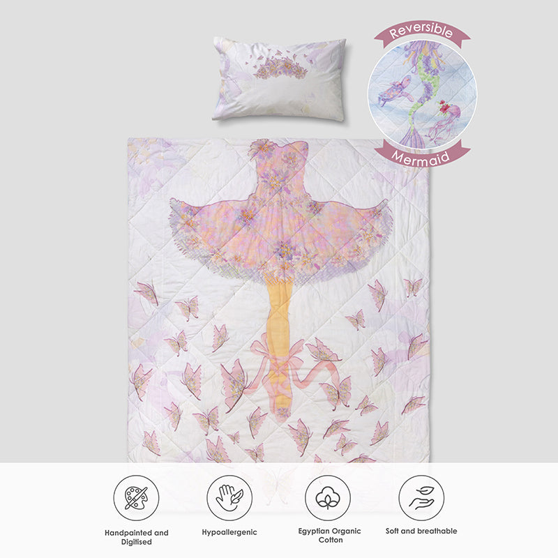 Pastel Princess Reversible Cotton Comforter - 480 GSM media 9