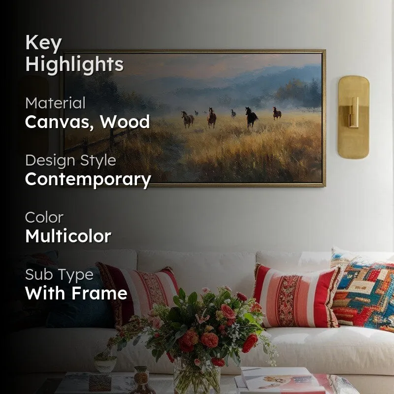 Runwild Canvas Wall Painting With Frame media 2
