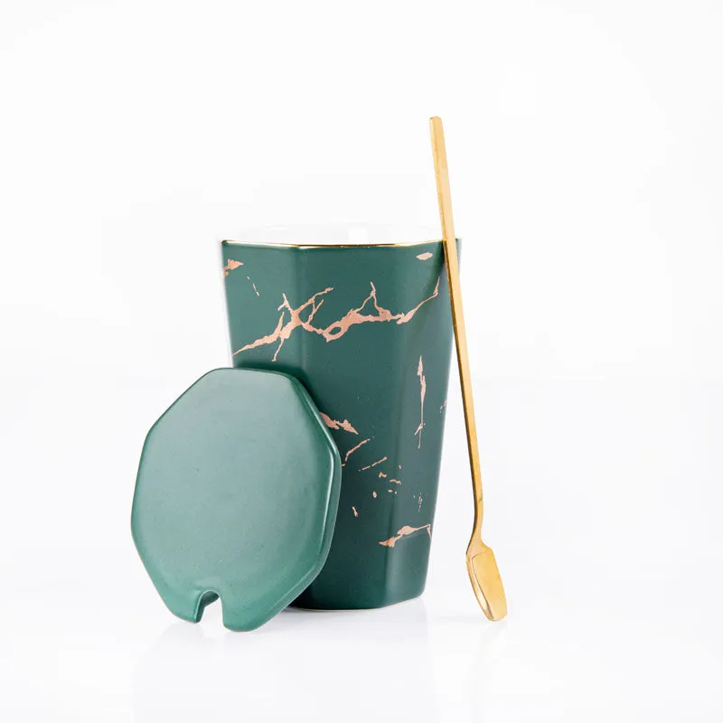 Goldira Glory Coffee Mug (Green) - 400 mL media 5