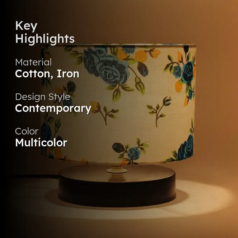 Fleur Glow Cotton Table Lamp - Multicolor media 2