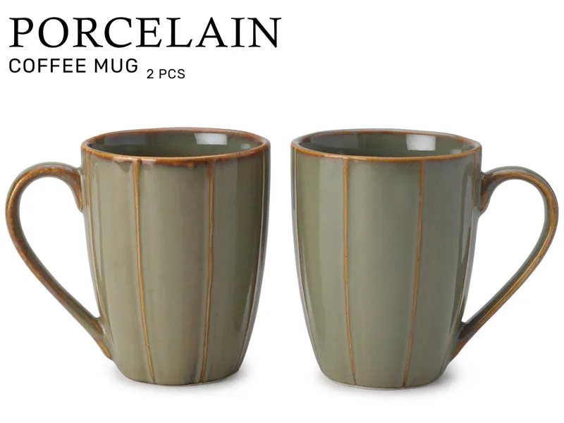 Ciro Porcelain Coffee Mug (300 mL Each/White) - Set of Two media 4