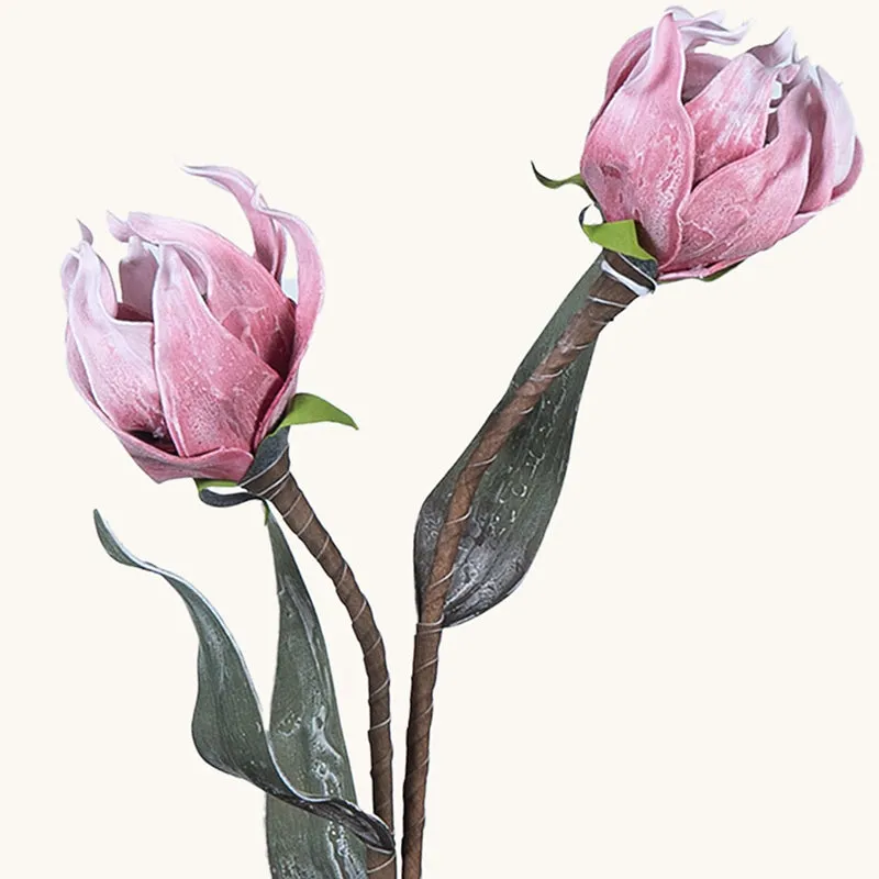 Silken Dahlia Artificial Flower Without Vase - Pink media 3