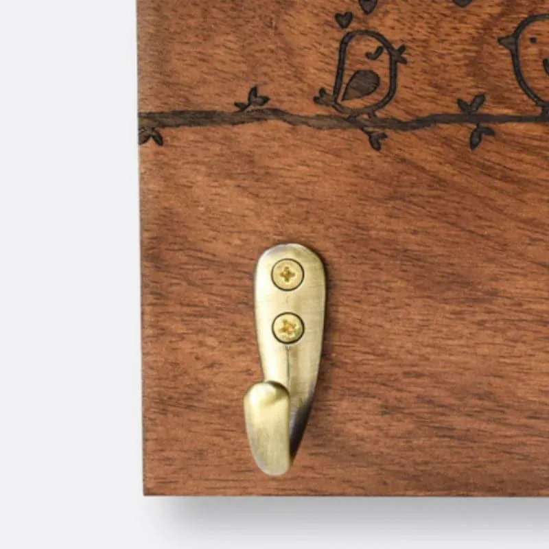 Bird Buddies Wooden Key Holder media 4
