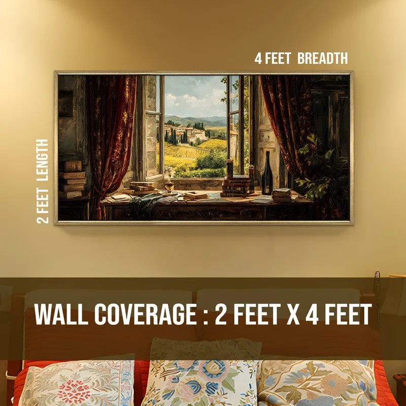 Vintage Europe Scenic Aperture Trees Houses Wall Art media 8