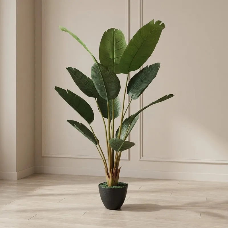 Artificial Travellers Palm Plant Without Pot - 4.9 Feet media 3