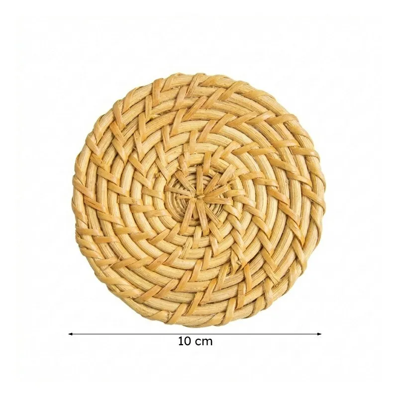Vrita Rattan Coaster - Set Of Six media 7