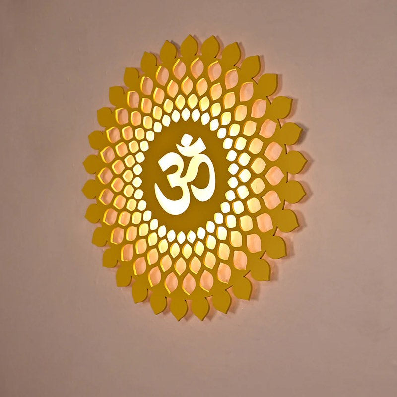 Om Moksha LED Strip Light MDF Wall Accent - Yellow media 4