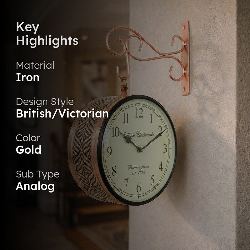 The Now Double Sided Station Clock media 2