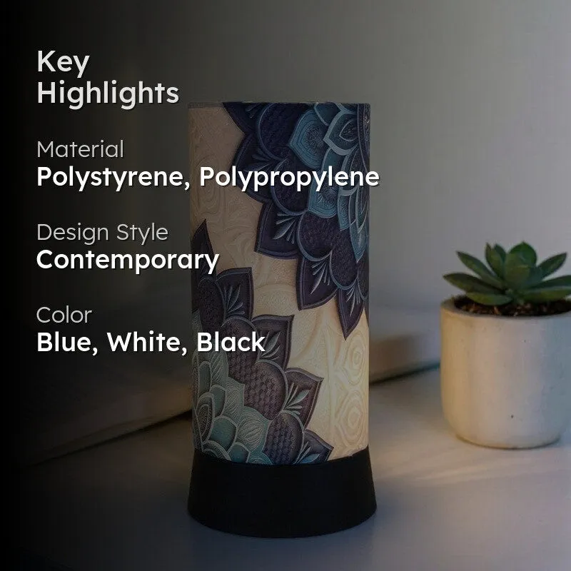 Lotus Mandala Handmade Table Lamp media 2