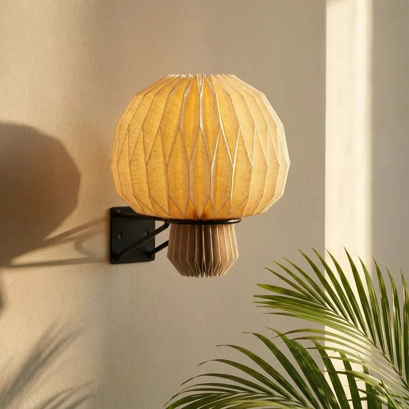 Fig Living Amber Linen Sconce media 1