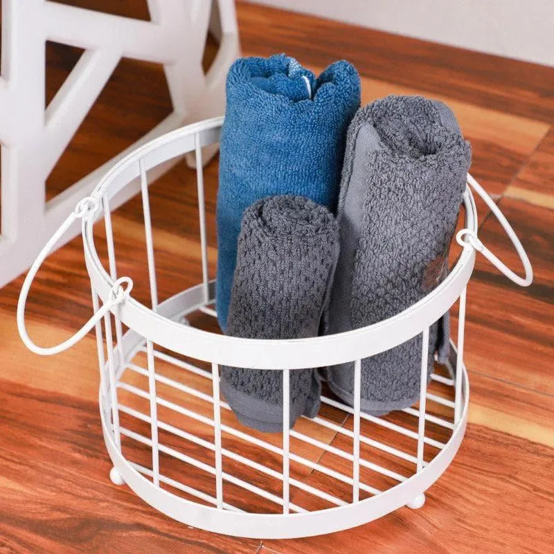 Round Tidy Trove Laundry Basket media 3