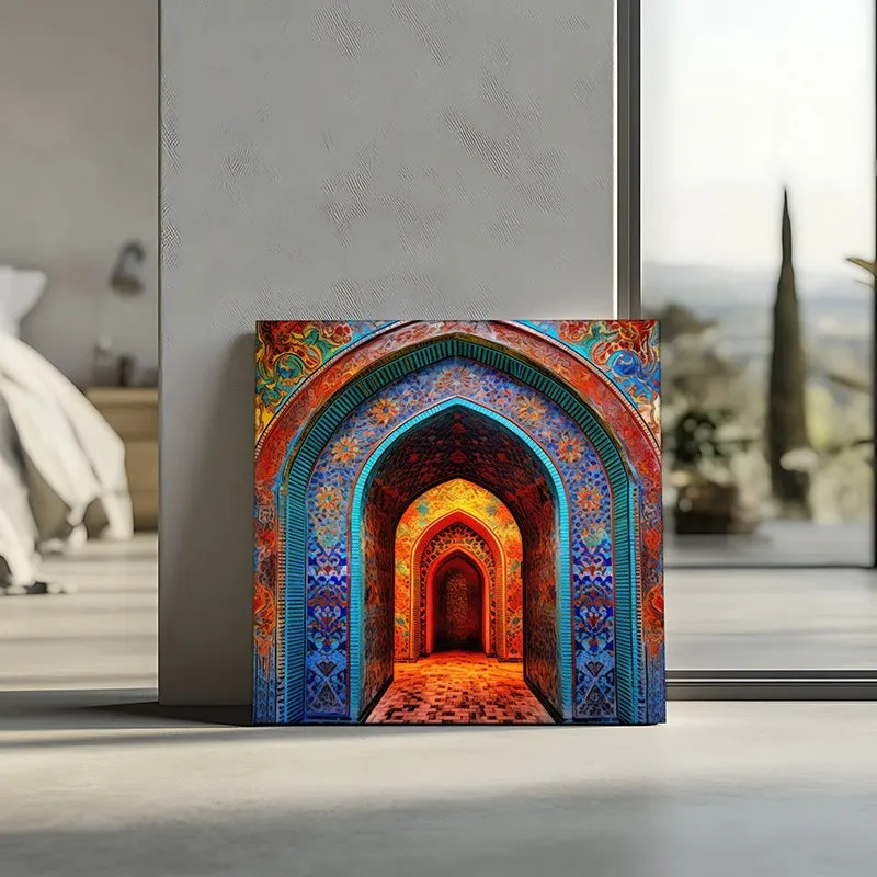 Infinity Of Arcs Canvas Wall Painting media 5