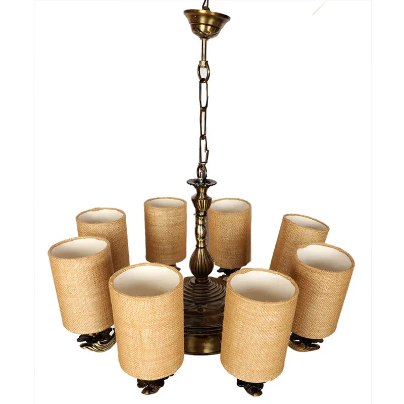 Vilona Cylindrical Ceiling Lamp- Beige media 4