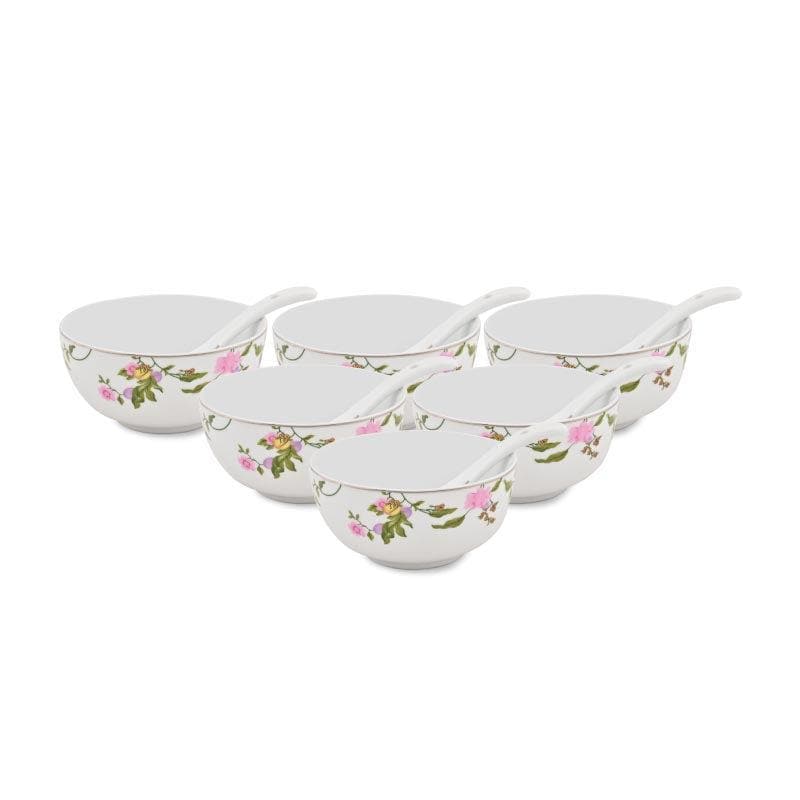 Monsson Lily Soup Bowl - Twelve Piece Set media 3