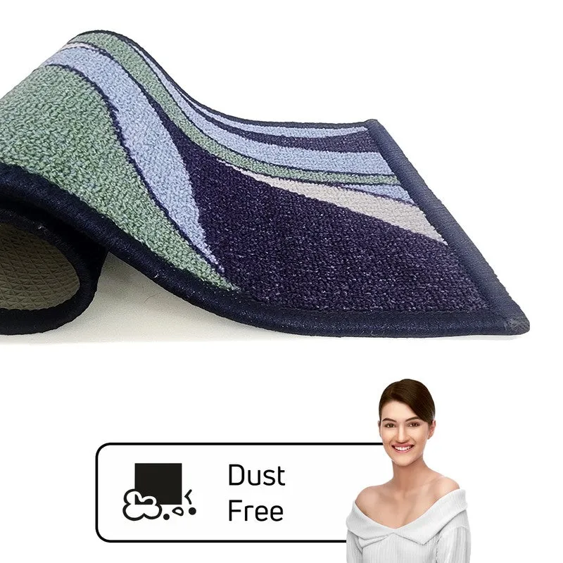 Hiro Abstract Nylon Door Mats - Green,Blue media 5