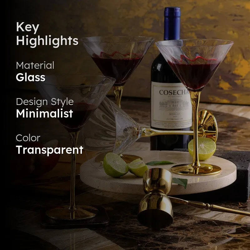 Luxe Clink Wine Glasses (240 mL Each ) - Set of Four media 2