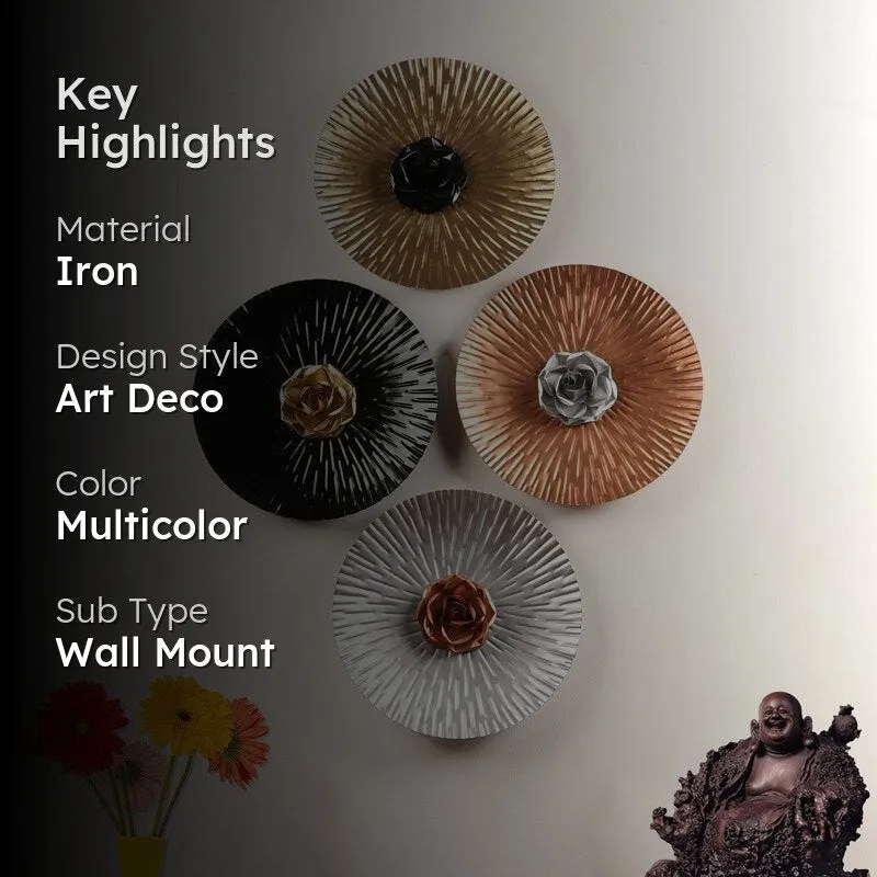 Shia Bloom Iron Wall Accent - Set Of Four media 2