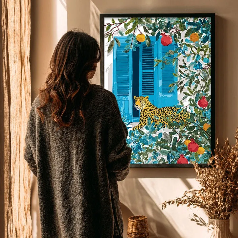 Elegant Spots Canvas Wall Painting - Black Frame media 4