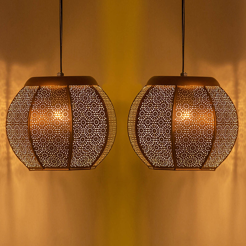 Marrakech Night Iron Ceiling Lamp - Set Of Two