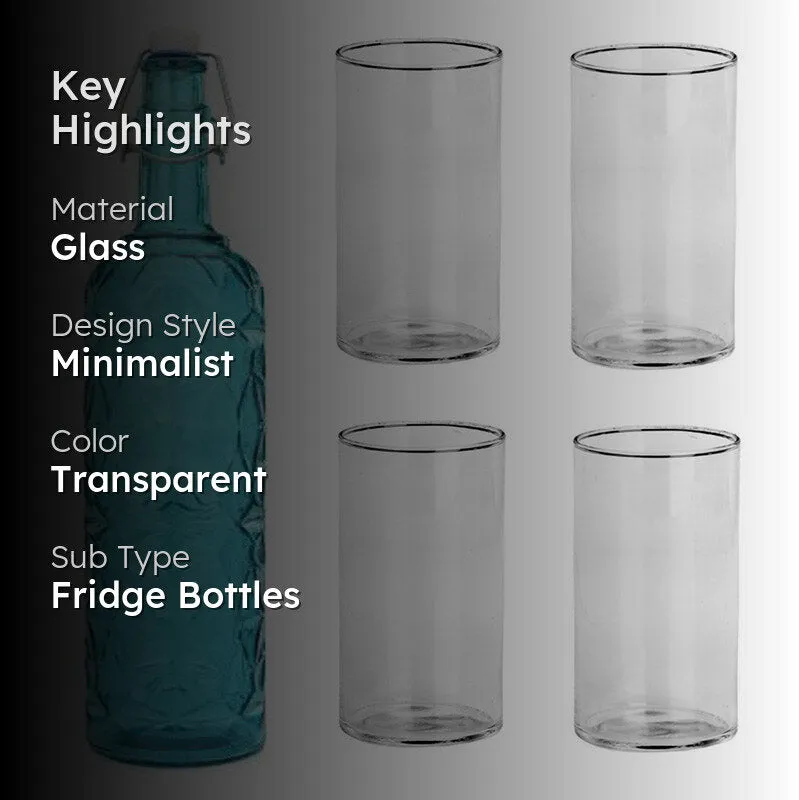 Thaddeus 1000 mL Water Bottle With 280 mL Glasses - Five Piece Set media 2