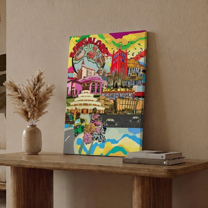 Bangalore City Canvas Wall Art