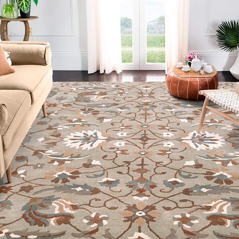 Sedna Hand Tufted Ethnic Wool & Nylon Carpet - Grey media 8