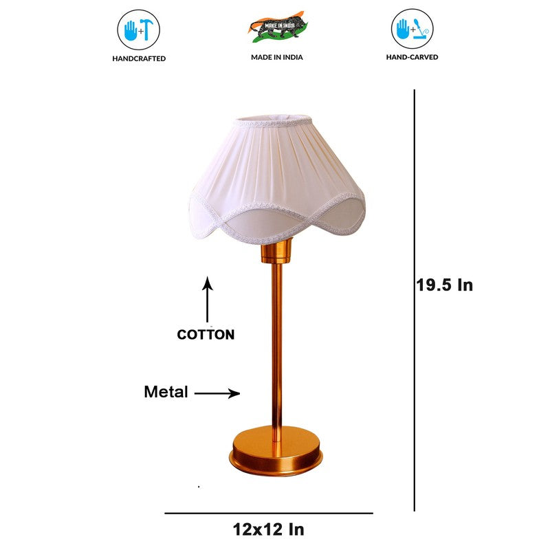 Kavira Elro Metal Table Lamp - White media 8
