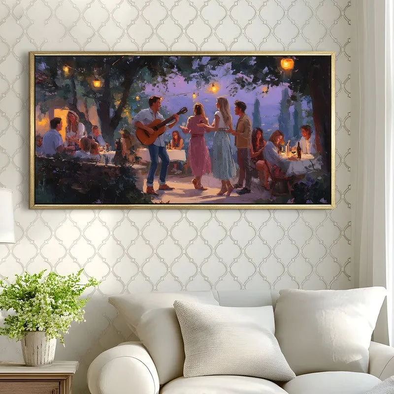 Evensong Canvas Wall Painting With Frame media 4