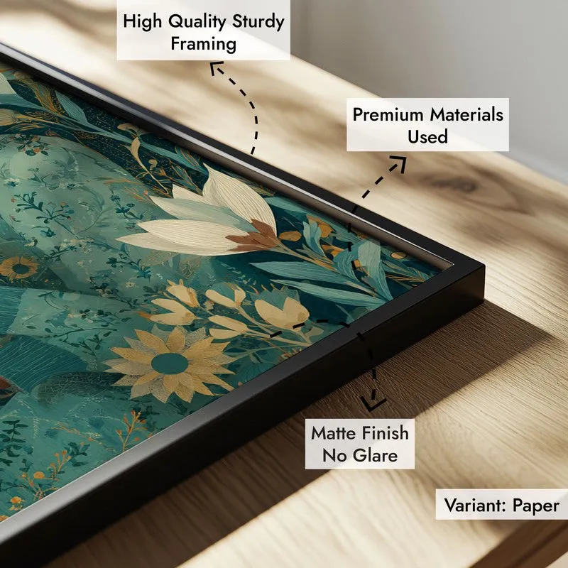 Dovehue Canvas Wall Painting - Black Frame media 6