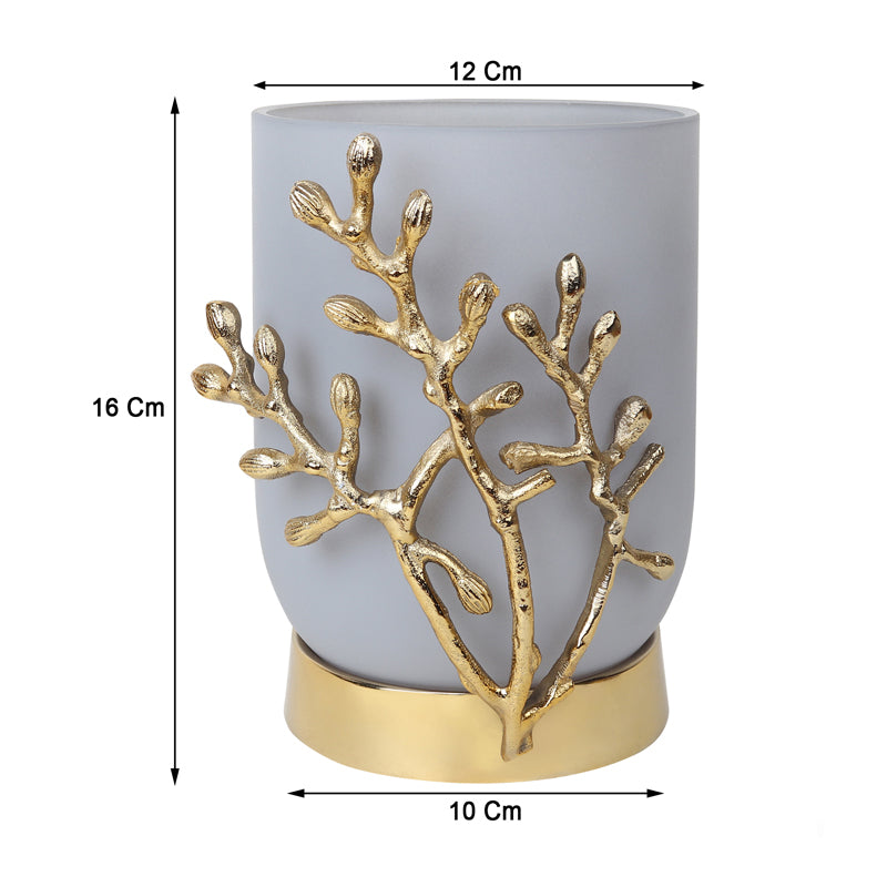 Roscoe Gemma Vase - Grey & Gold media 6