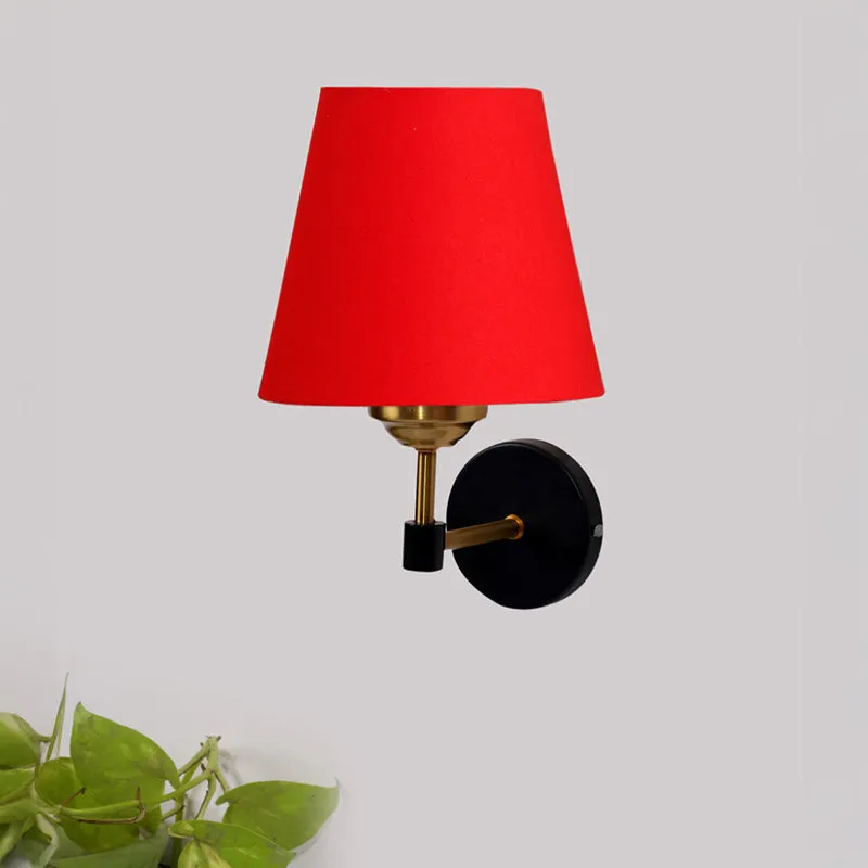 Aquilon Steel & Cotton Wall Lamp - Red media 3