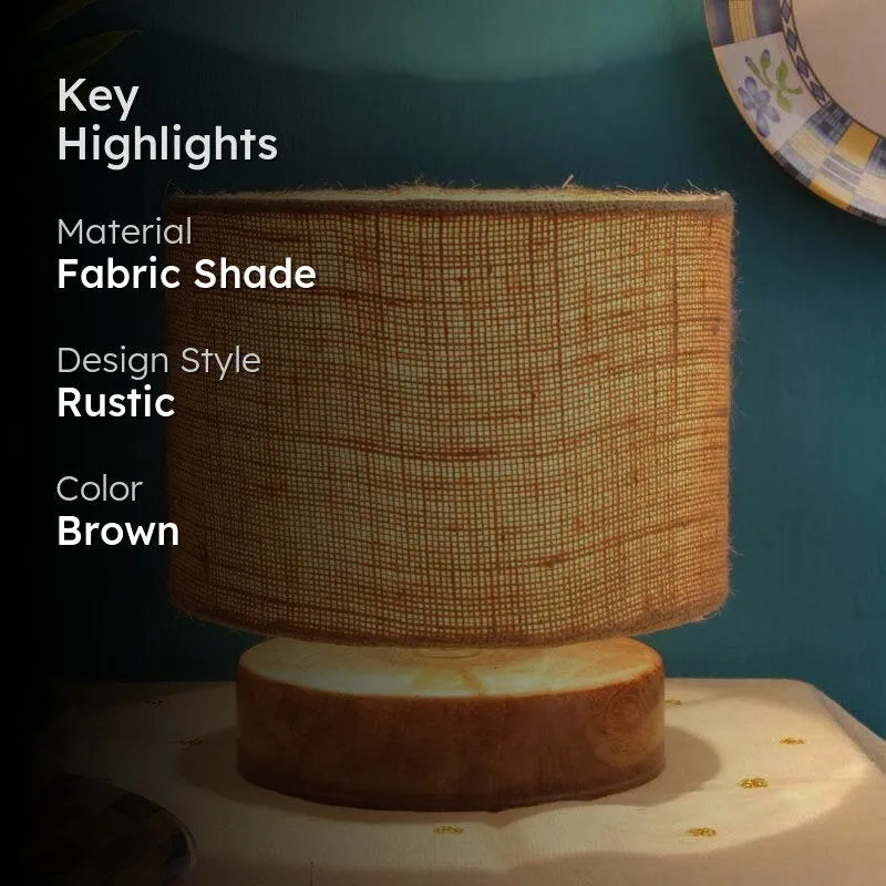 Dum Dum Fabric Table Lamp - Brown media 2