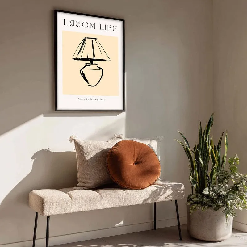 Restful Glow Canvas Wall Painting With Black Frame media 4