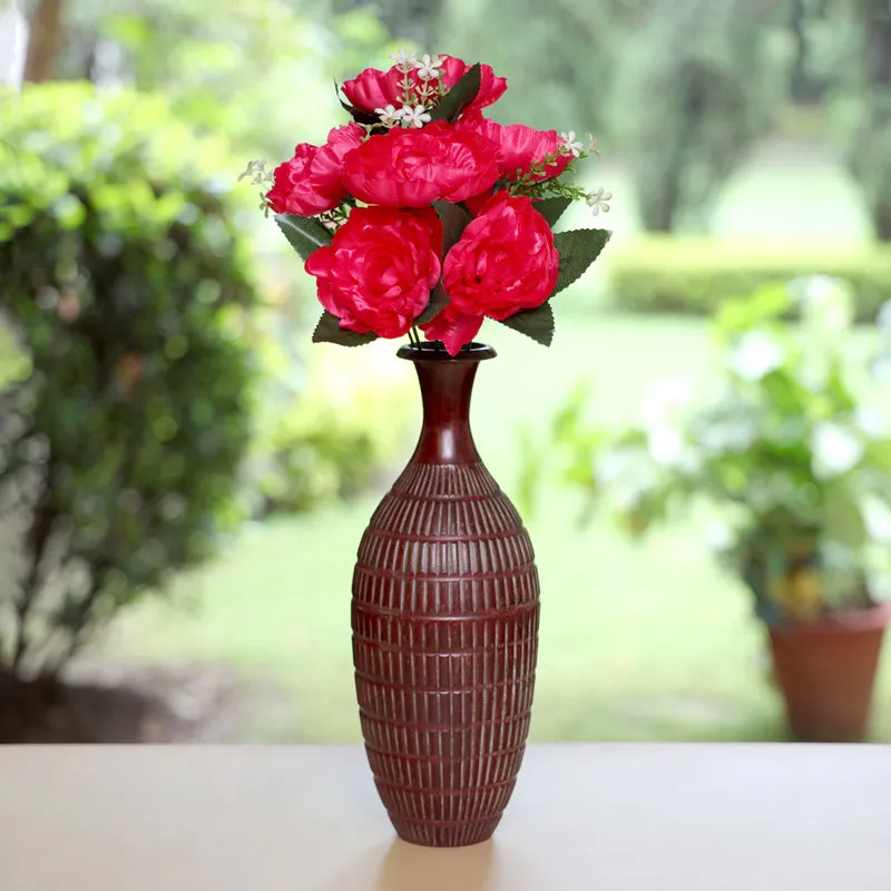 Fiora Artificial Rose (Dark Pink) - Set of Two media 1