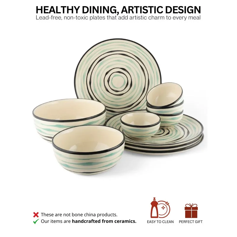 Sitara Stoneware Dinner Set - 10 Piece Set media 3