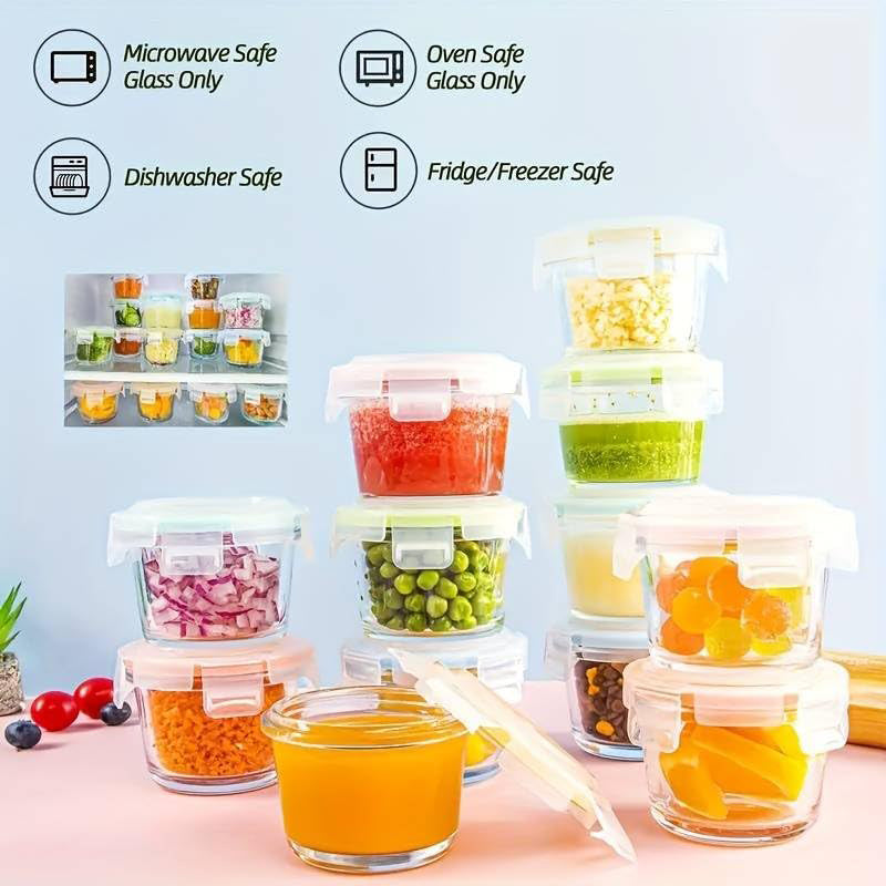 FlavoAirtight Glass Container (120 mL Each) - Set of Twelve media 8