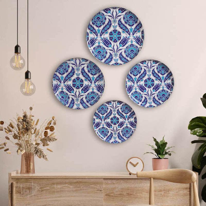 Turkish Indigo Wall Plate - Set Of Four media 9