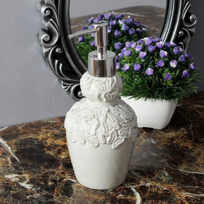 Floral Luxe Soap Dispenser - Ivory media 3