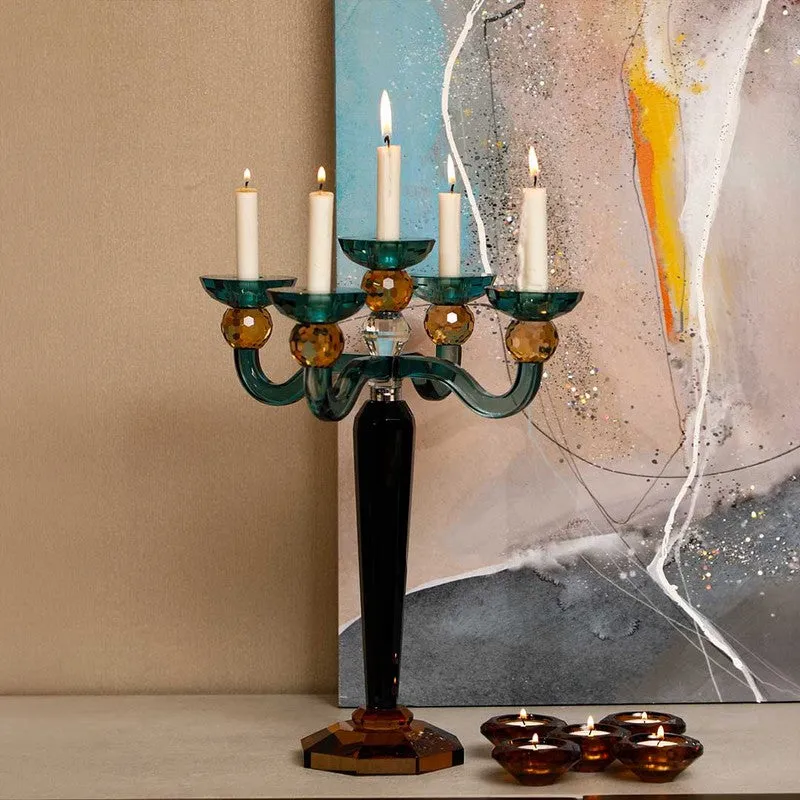 Prism Crystal Candle Holder media 1