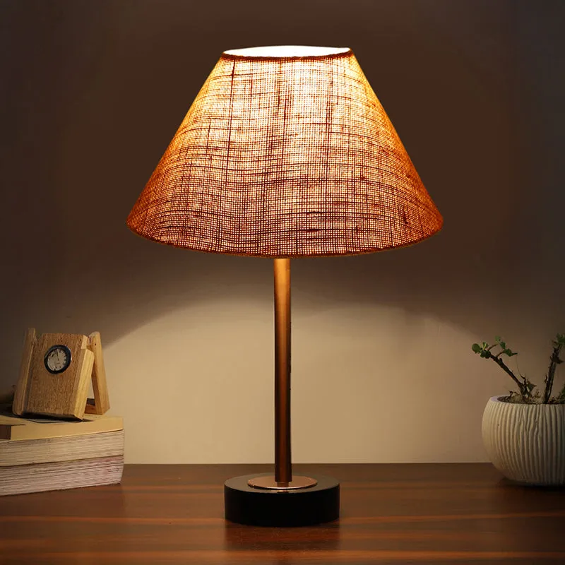 Sienna II Rodin Wooden Table Lamp - Beige,Copper,Black media 1
