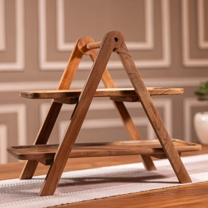 Oak Aura Party Wood Platter - Four Piece Set media 5
