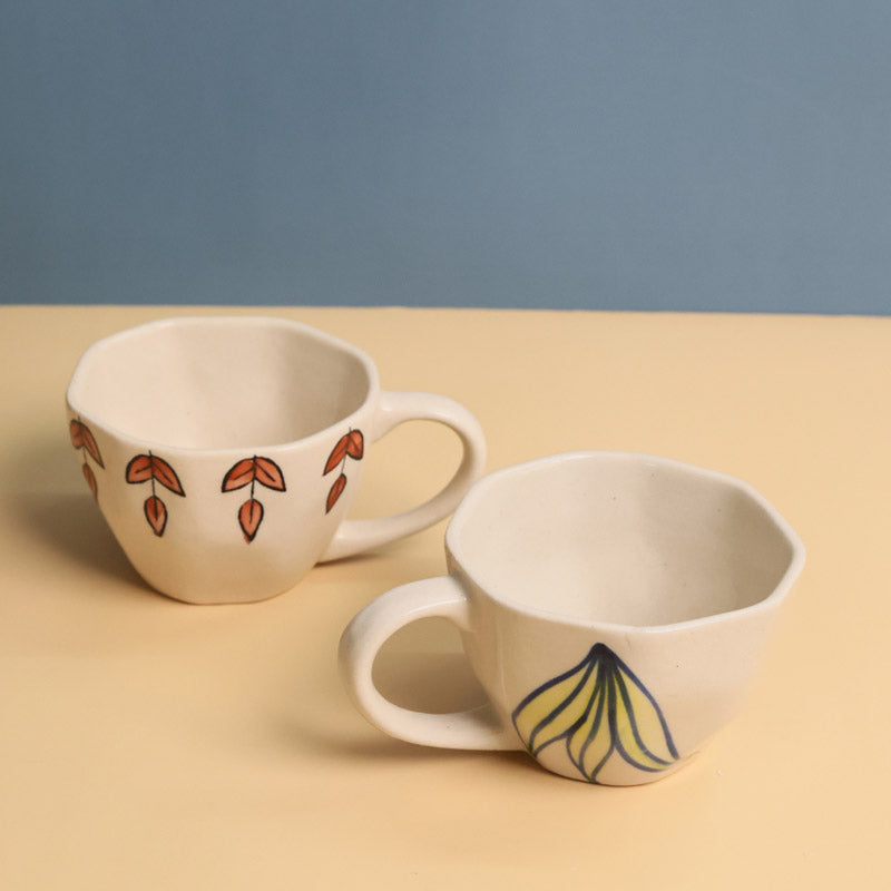 Kina Ceramic Tea Cup (200 mL Each) - Set of Two - 200 ML