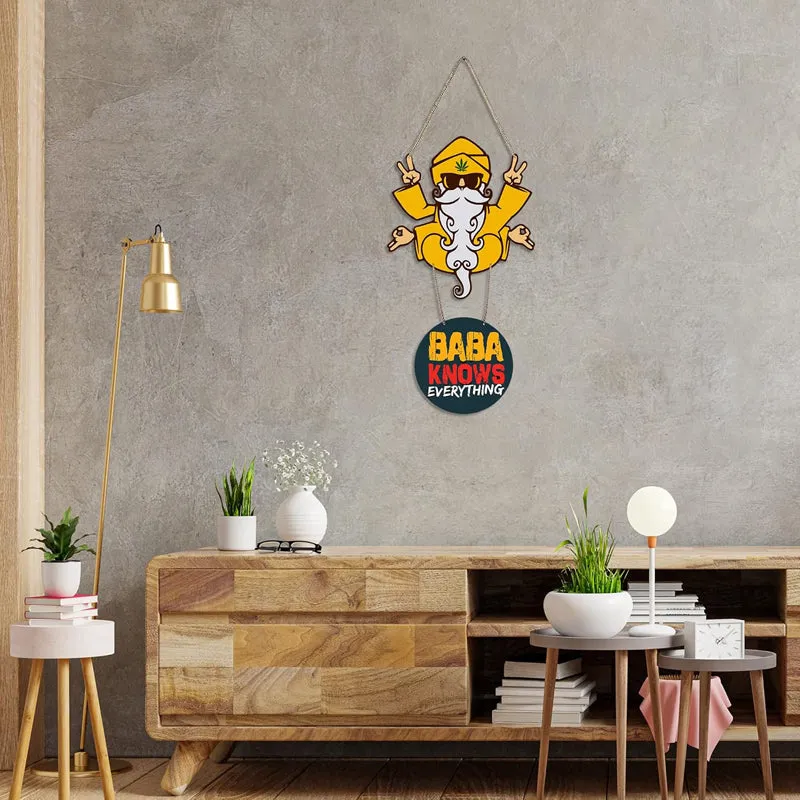 Baba Knows Polyester & MDF Wall Hanging media 4