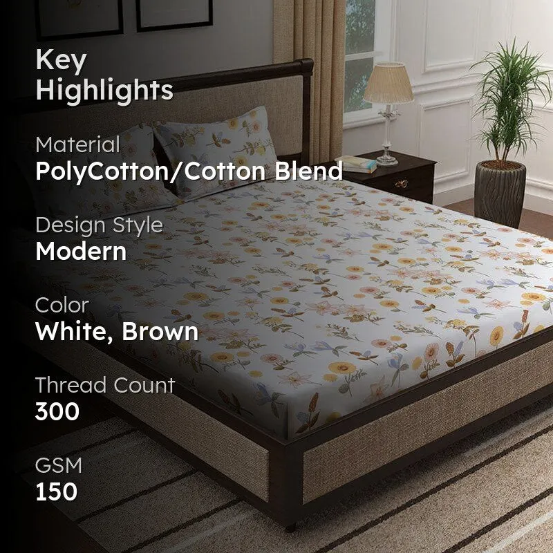 Cosmic Latte Bedsheet - 150 GSM media 2