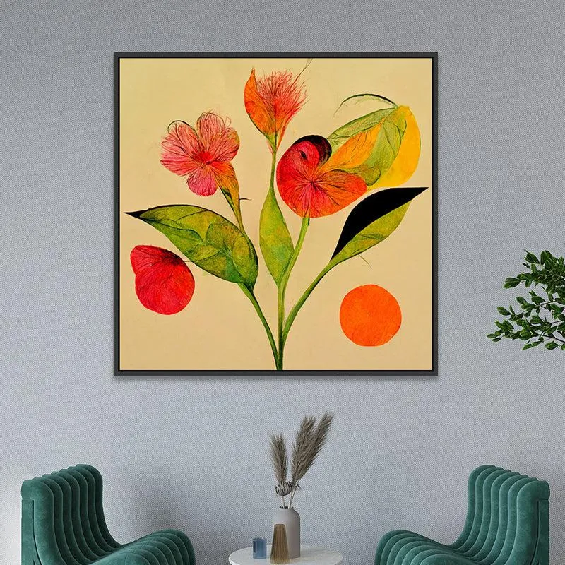 Lively Spring Flowers Wall Painting media 3